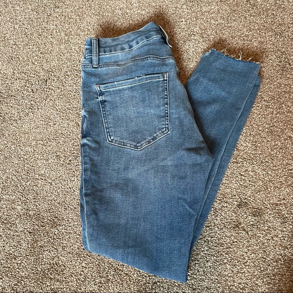 Express Denim - Express mid-rise distressed skinny jeans